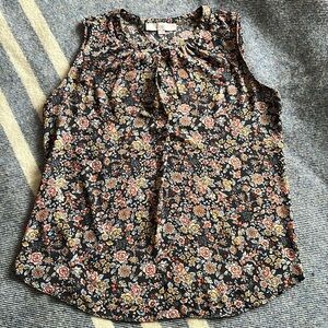 Women’s loft size medium tank, multicolor floral